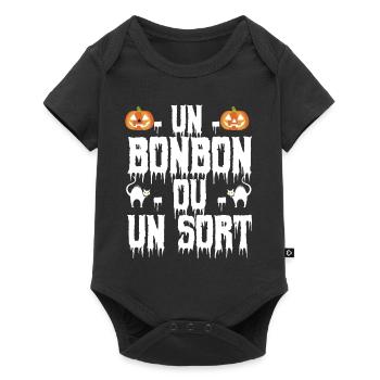 un bonbon ou un sort - Body à manches courtes Premium Bébé - noir - Devant