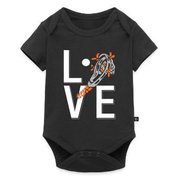 LOVE Lacrosse Awesome Cool Lacrosse T-Shirt - Baby Premium short-sleeve bodysuit - black - Front