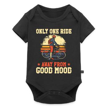 Enduro VTT VTT Équitation - Body à manches courtes Premium Bébé - noir - Devant