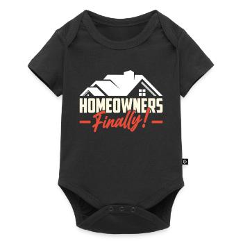 Propriétaire Enfin Propriétaire Propriétaire Maison - Body à manches courtes Premium Bébé - noir - Devant