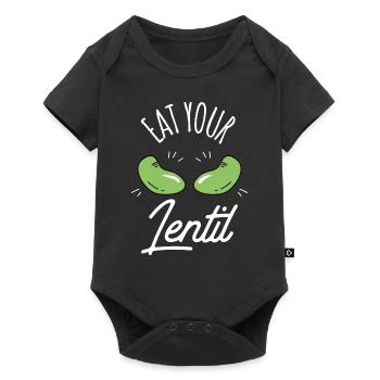 Eat Your Lentils Food Lens Lentil Soup - Baby Premium short-sleeve bodysuit - black - Front