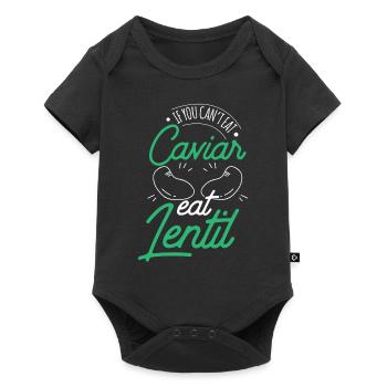 If You Don't Eat Caviar Can Eat Lentils - Baby Premium short-sleeve bodysuit - black - Front