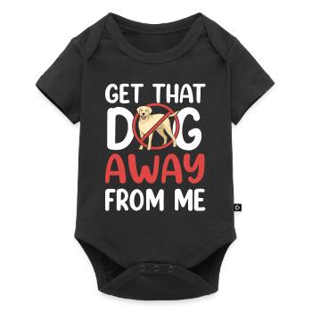 Take the dog away from me cat lover cat - Baby Premium short-sleeve bodysuit - black - Front