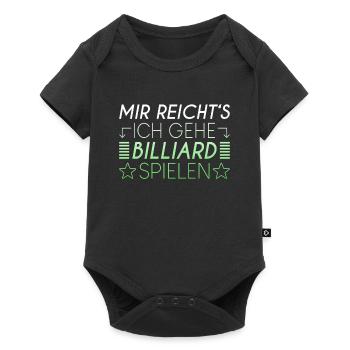Billiard Spruch - Baby Premium Kurzarmbody - Schwarz - Vorne