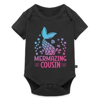 Mermazing Cousin Fantasy Mermaid Story - Baby Premium short-sleeve bodysuit - black - Front