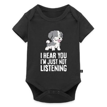 I Hear You I'm Just Not Listening Love Havanese - Baby Premium short-sleeve bodysuit - black - Front