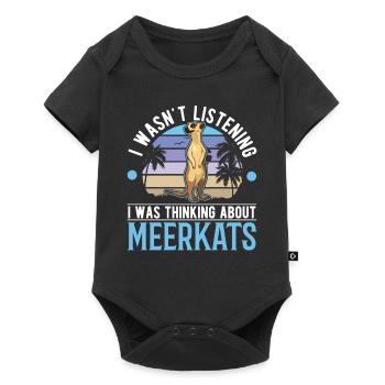 Je pensais aux suricates de Meerkat - Body à manches courtes Premium Bébé - noir - Devant