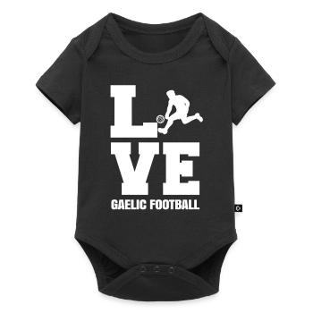 Cher football gaélique - Body à manches courtes Premium Bébé - noir - Devant