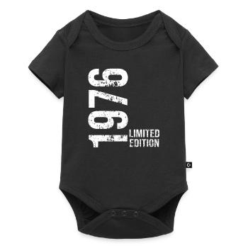 1976 Limitierte Auflage - Baby Premium Kurzarmbody - Schwarz - Vorne