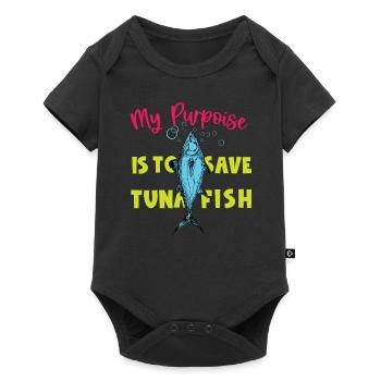 Tuna Tuna salad Bigeye Longtail - Baby Premium short-sleeve bodysuit - black - Front