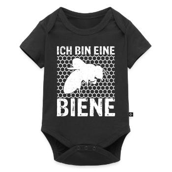 Ich Bin Eine Biene Geschenk Imker Biene Bienen Flü - Baby Premium Kurzarmbody - Schwarz - Vorne
