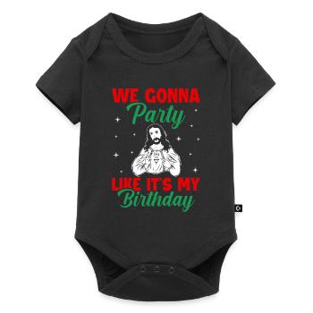 2 Nous allons faire la fête comme si c’était mon anniversaire - Body à manches courtes Premium Bébé - noir - Devant