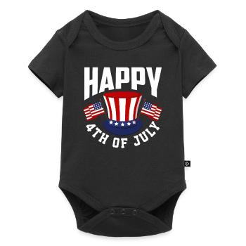 Amérique États-Unis Américain Américain - Body à manches courtes Premium Bébé - noir - Devant