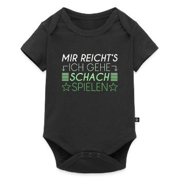 Schach Spruch - Baby Premium Kurzarmbody - Schwarz - Vorne