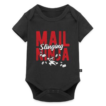 Briefträger Und Paket-Zusteller Für Postboten - Baby Premium Kurzarmbody - Schwarz - Vorne