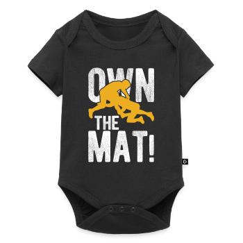 Grappling Martial Arts Wrestling - Baby Premium Kurzarmbody - Schwarz - Vorne