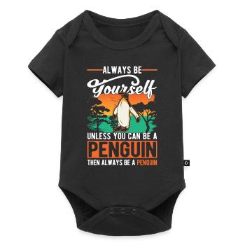 Pingouin Cadeau Pingouin - Body à manches courtes Premium Bébé - noir - Devant