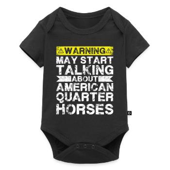 Speaking of American Quarter Horse - Baby Premium short-sleeve bodysuit - black - Front