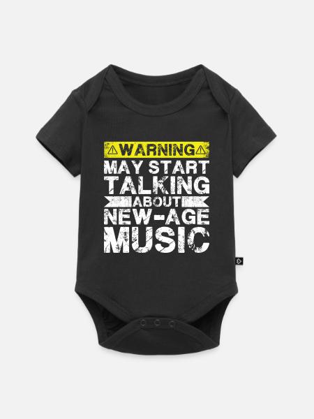 Apropos New-Age-Musik - Baby Premium Kurzarmbody - Schwarz