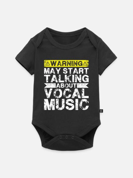 Apropos Vokalmusik - Baby Premium Kurzarmbody - Schwarz