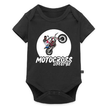 Motocross / Enduro / Freestyle mx / Dirtbike rétro - Body à manches courtes Premium Bébé - noir - Devant