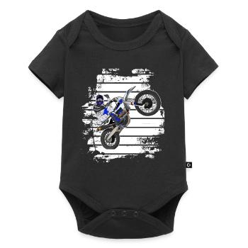 Motocross / Enduro / Freestyle mx / Dirtbike rétro - Body à manches courtes Premium Bébé - noir - Devant