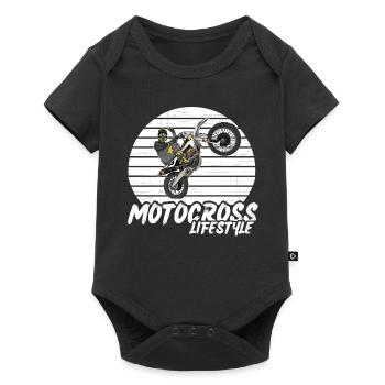 Motocross / Enduro / Freestyle mx / Dirtbike rétro - Body à manches courtes Premium Bébé - noir - Devant