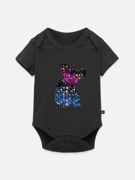 Lustige Koala-Geschenkidee - Baby Premium Kurzarmbody - Schwarz