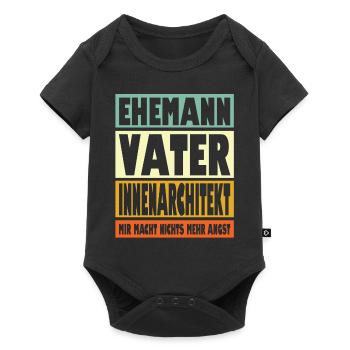 Innenarchitekt Vater Ehemann Held - Baby Premium Kurzarmbody - Schwarz - Vorne