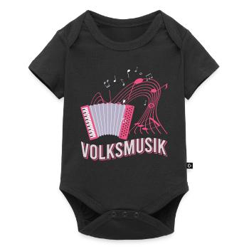 Volksmusik Party Dorffest Ouftit Deutsche Schlager - Baby Premium Kurzarmbody - Schwarz - Vorne