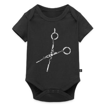 Frisör Salon Schere Kamm Friseur Friseurin Geschen - Baby Premium Kurzarmbody - Schwarz - Vorne