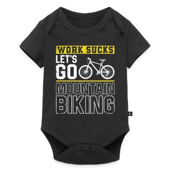 Enduro MTB Mountain Bike Riding - Baby Premium short-sleeve bodysuit - black - Front