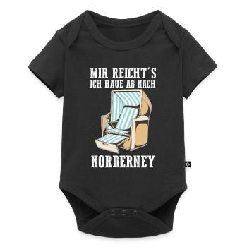 Nordsee Norderney - Baby Premium Kurzarmbody - Schwarz - Vorne