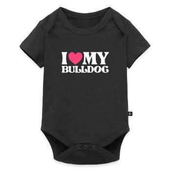 Bouledogue américain - Body à manches courtes Premium Bébé - noir - Devant