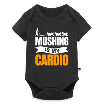 Sled Dog Racing Sled Dog Gift - Baby Premium short-sleeve bodysuit - black - Front