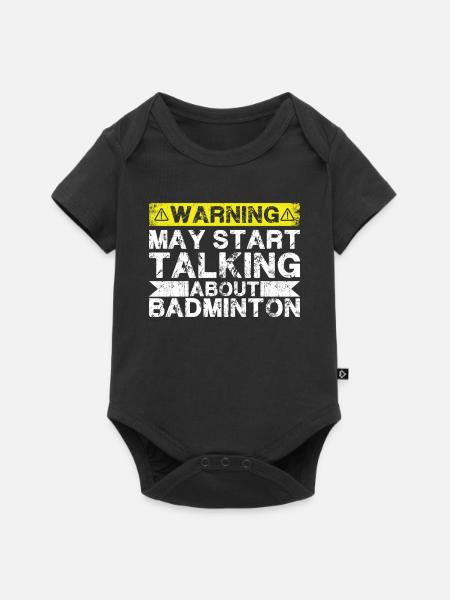 Apropos Badminton - Baby Premium Kurzarmbody - Schwarz