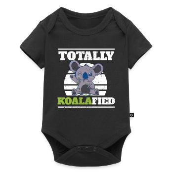 Koala Bear Plume de koala australien - Body à manches courtes Premium Bébé - noir - Devant