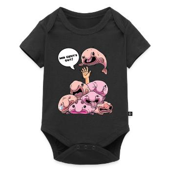 Funny Blobfish Mir Geht's Gut Fisch - Baby Premium short-sleeve bodysuit - black - Front