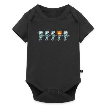 Mumien Anders Kürbis - Baby Premium Kurzarmbody - Schwarz - Vorne