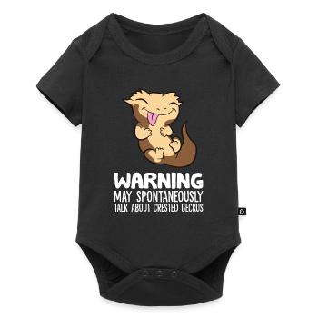 Crested Gecko May Spontaneously Talk About - Baby Premium short-sleeve bodysuit - black - Front