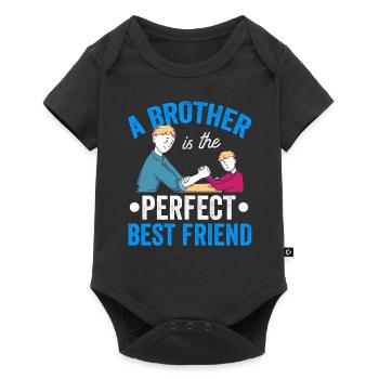Un frère est le meilleur ami parfait frères - Body à manches courtes Premium Bébé - noir - Devant