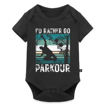 Parkour Free Running Traceur - Baby Premium short-sleeve bodysuit - black - Front