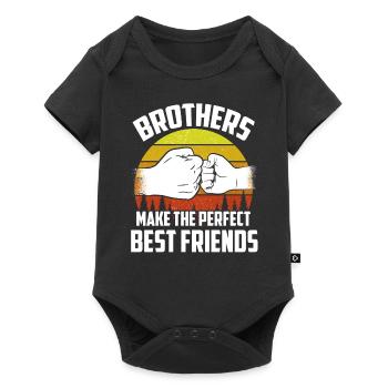 Les frères sont le meilleur ami parfait - Body à manches courtes Premium Bébé - noir - Devant
