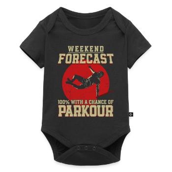 Parkour Free Running Traceur - Baby Premium short-sleeve bodysuit - black - Front