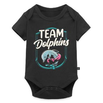 Team Dolphins Dolphin Dolphin Lovers - Baby Premium short-sleeve bodysuit - black - Front