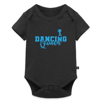 Dancing Queen Feiern tanzen Musik Freunde - Baby Premium Kurzarmbody - Schwarz - Vorne