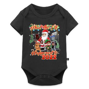 Funny Christmas 2022 - What the Elf Happened to 20 - Baby Premium short-sleeve bodysuit - black - Front