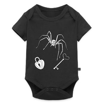 Horreur Halloween Spider Key Lock Guard - Body à manches courtes Premium Bébé - noir - Devant