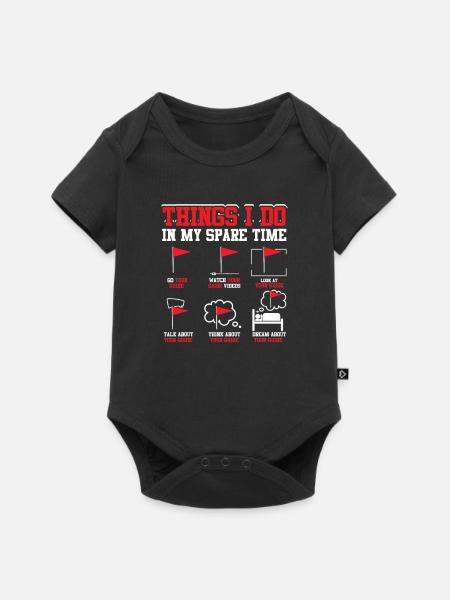Historischer Fremdenführer - Baby Premium Kurzarmbody - Schwarz
