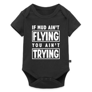 Motocross saying mud - Baby Premium short-sleeve bodysuit - black - Front